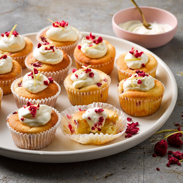 Raspberry & Lemon Cupcake Recipe | EasiYo Foodservice UK