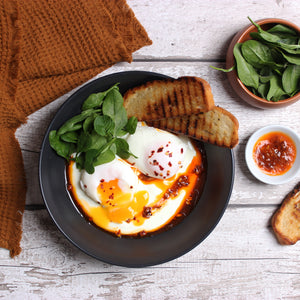 Turkish Style Eggs (Cilbir)